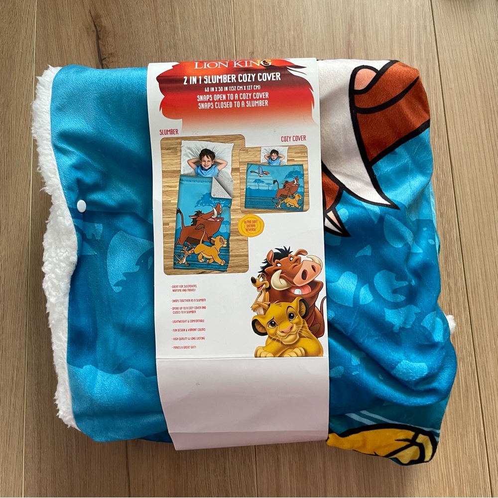 Disney Lion King Happy Together 2-in-1 Slumber & Cozy Cover